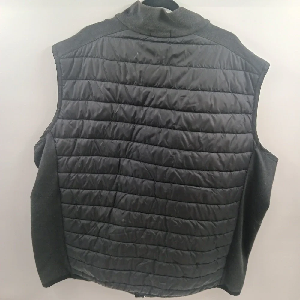 Polo Ralph Lauren Mens Hybrid Puffer Vest Black Quilted Knit 4XLT Big & Tall